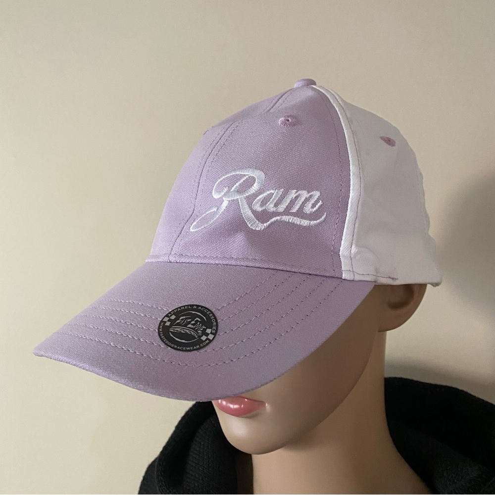 New Fast Eddie Racewear Ram Lavender Baseball Cap Hat